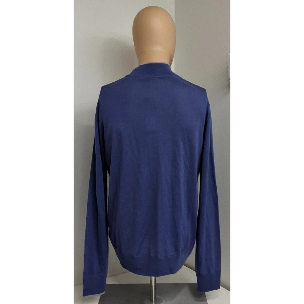 Greyson Saratoga 1/4 zip mens sweater size M purple blue new w/tags long sleeve